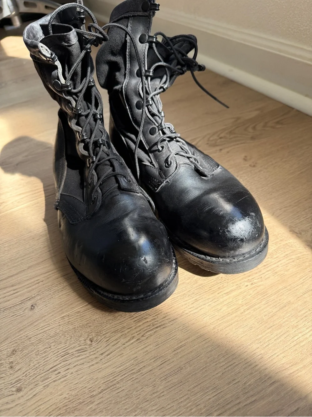 Belleville USA Made Military Combat Boots Steel Toe Vibram Men's 10.5R